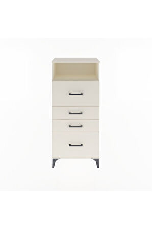 Arges Dolap Tek Raflı 4 Çekmeceli 60x30x134 Aytaşı-Aytaşı