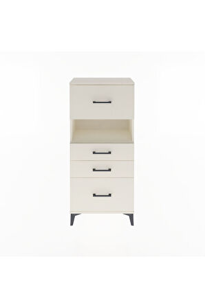 Arges Dolap Tek Raflı 4 Çekmeceli 60x30x134 Aytaşı-Aytaşı