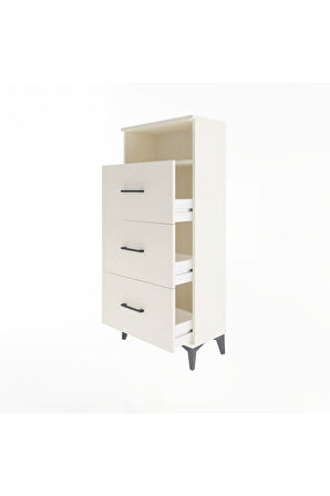 Arges Dolap Tek Raflı 3 Çekmeceli 60x30x134 Aytaşı-Aytaşı