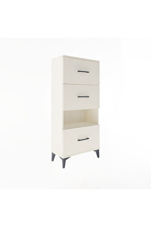 Arges Dolap Tek Raflı 3 Çekmeceli 60x30x134 Aytaşı-Aytaşı