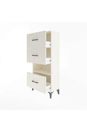 Arges Dolap Tek Raflı 3 Çekmeceli 60x30x134 Aytaşı-Aytaşı