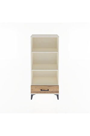 Arges Dolap 3 Raflı Tek Çekmeceli 60x30x134 Aytaşı-Çam