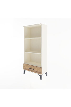 Arges Dolap 3 Raflı Tek Çekmeceli 60x30x134 Aytaşı-Çam