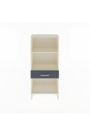 Arges Dolap 2 Raflı Tek Çekmeceli 60x30x134 Aytaşı-Antrasit