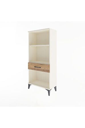 Arges Dolap 2 Raflı Tek Çekmeceli 60x30x134 Aytaşı-Çam