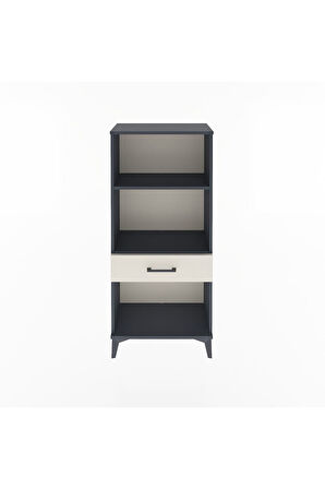 Arges Dolap 2 Raflı Tek Çekmeceli 60x30x134 Antrasit-Aytaşı