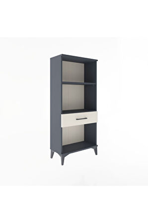 Arges Dolap 2 Raflı Tek Çekmeceli 60x30x134 Antrasit-Aytaşı