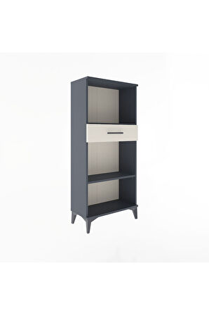 Arges Dolap 2 Raflı Tek Çekmeceli 60x30x134 Antrasit-Aytaşı