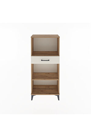 Arges Dolap 2 Raflı Tek Çekmeceli 60x30x134 Çam-Aytaşı