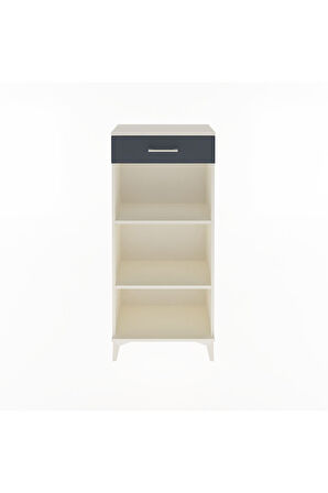 Arges Dolap 2 Raflı Tek Çekmeceli 60x30x134 Aytaşı-Antrasit