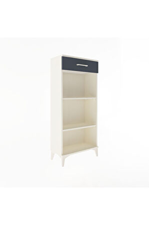 Arges Dolap 2 Raflı Tek Çekmeceli 60x30x134 Aytaşı-Antrasit