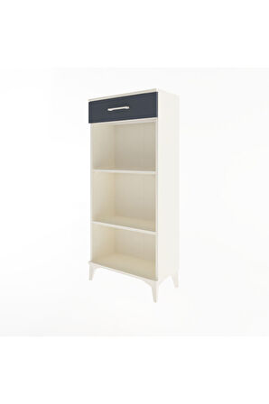 Arges Dolap 2 Raflı Tek Çekmeceli 60x30x134 Aytaşı-Antrasit