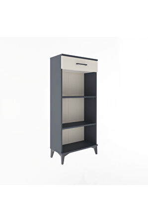 Arges Dolap 2 Raflı Tek Çekmeceli 60x30x134 Antrasit-Aytaşı