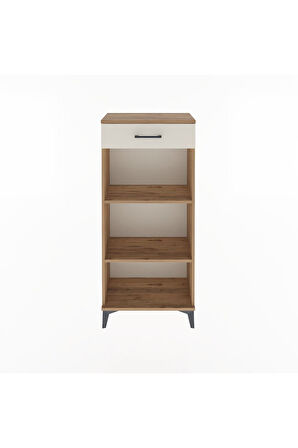 Arges Dolap 2 Raflı Tek Çekmeceli 60x30x134 Çam-Aytaşı