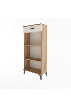 Arges Dolap 2 Raflı Tek Çekmeceli 60x30x134 Çam-Aytaşı