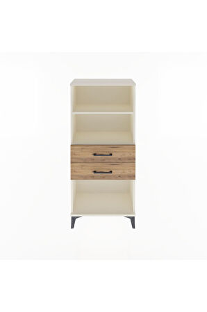 Arges Dolap 2 Raflı 2 Çekmeceli 60x30x134 Aytaşı-Çam