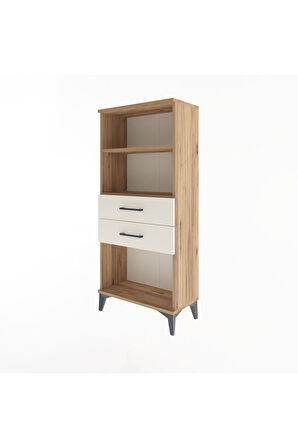 Arges Dolap 2 Raflı 2 Çekmeceli 60x30x134 Çam-Aytaşı