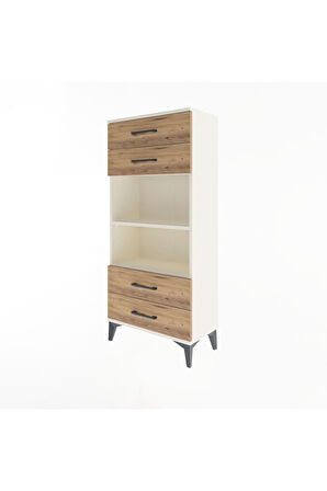 Arges Dolap 2 Raflı 4 Çekmeceli 60x30x134 Aytaşı-Çam