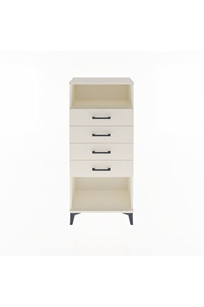 Arges Dolap Tek Raflı 4 Çekmeceli 60x30x134 Aytaşı-Aytaşı