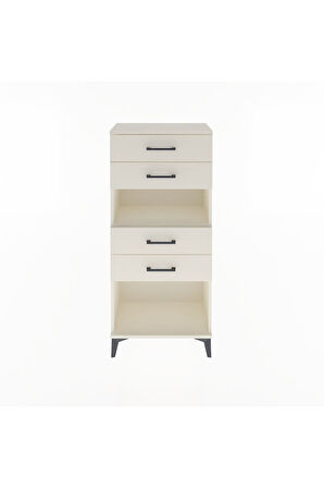 Arges Dolap Tek Raflı 4 Çekmeceli 60x30x134 Aytaşı-Aytaşı