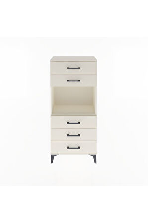 Arges Dolap Tek Raflı 5 Çekmeceli 60x30x134 Aytaşı-Aytaşı