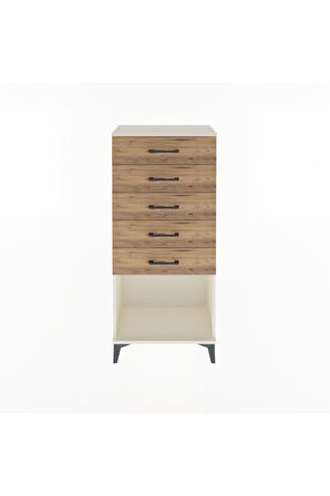 Arges Dolap 5 Çekmeceli 60x30x134 Aytaşı-Çam