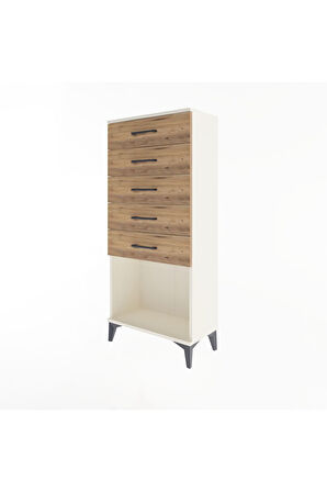 Arges Dolap 5 Çekmeceli 60x30x134 Aytaşı-Çam