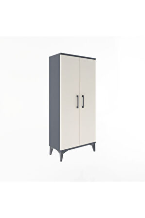 Arges Dolap 2 Raflı 2 Kapaklı 60x30x134 Antrasit-Aytaşı