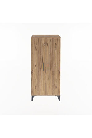 Arges Dolap 2 Raflı 2 Kapaklı 60x30x134 Çam-Çam