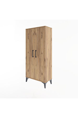 Arges Dolap 2 Raflı 2 Kapaklı 60x30x134 Çam-Çam