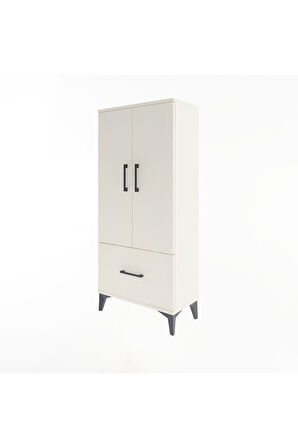 Arges Dolap 2 Raflı Tek Çekmeceli 2 Kapaklı 60x30x134 Aytaşı-Aytaşı