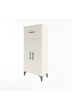 Arges Dolap 2 Raflı Tek Çekmeceli 2 Kapaklı 60x30x134 Aytaşı-Aytaşı
