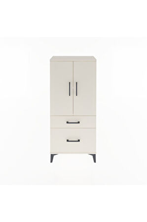 Arges Dolap 2 Raflı 2 Çekmeceli 2 Kapaklı 60x30x134 Aytaşı-Aytaşı