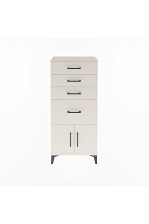Arges Dolap 4 Çekmeceli 2 Kapaklı 60x30x134 Aytaşı-Aytaşı