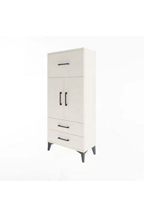 Arges Dolap 2 Raflı 3 Çekmeceli 2 Kapaklı 60x30x134 Aytaşı-Aytaşı
