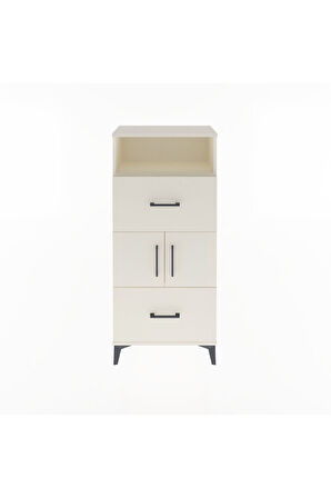 Arges Dolap 2 Raflı 2 Çekmeceli 2 Kapaklı 60x30x134 Aytaşı-Aytaşı