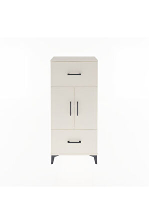 Arges Dolap 2 Raflı 2 Çekmeceli 2 Kapaklı 60x30x134 Aytaşı-Aytaşı