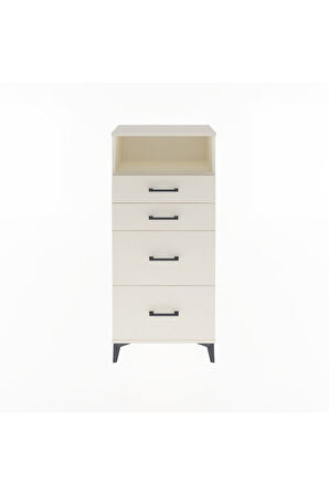 Arges Dolap Tek Raflı 4 Çekmeceli 60x30x134 Aytaşı-Aytaşı