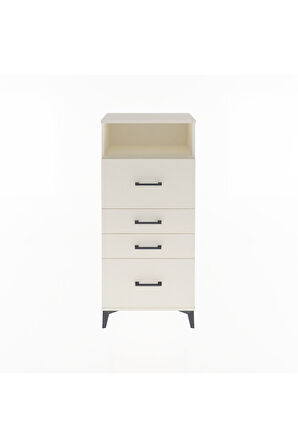 Arges Dolap Tek Raflı 4 Çekmeceli 60x30x134 Aytaşı-Aytaşı