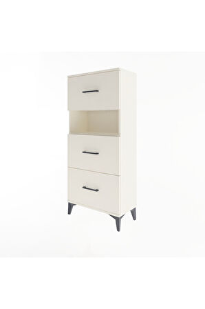 Arges Dolap Tek Raflı 3 Çekmeceli 60x30x134 Aytaşı-Aytaşı