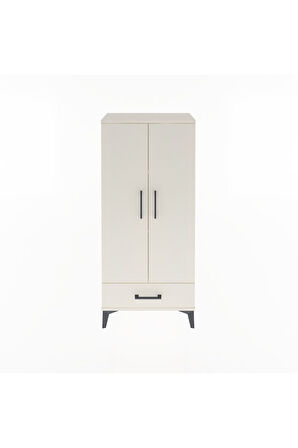 Arges Dolap 3 Raflı Tek Çekmeceli 2 Kapaklı 60x30x134 Aytaşı-Aytaşı