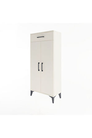 Arges Dolap 2 Raflı Tek Çekmeceli 2 Kapaklı 60x30x134 Aytaşı-Aytaşı