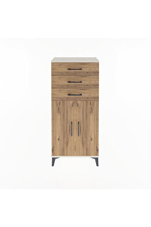 Arges Dolap 2 Raflı 3 Çekmeceli 2 Kapaklı 60x30x134 Aytaşı-Çam