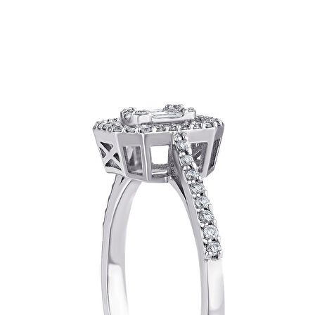 0.24 Karat Baget Pırlanta Yüzük