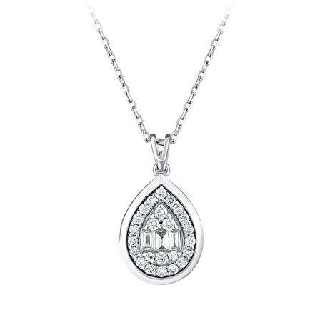 Pırlanta Baget Kolye