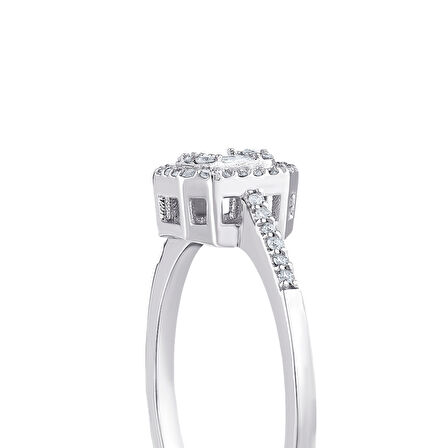 0.19 Karat Baget Pırlanta Yüzük