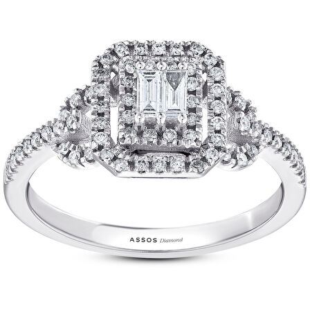 0.33 Karat Baget Pırlanta Yüzük