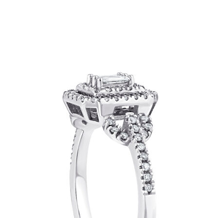 0.33 Karat Baget Pırlanta Yüzük