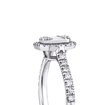 0.45 Karat Baget Pırlanta Yüzük