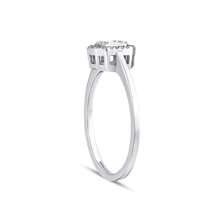 0.16 Karat Baget Pırlanta Yüzük